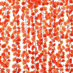 DTOPBUYAGE - Garland de feuilles d'érable d'automne artificielles - 12 pièces dtopbuyage