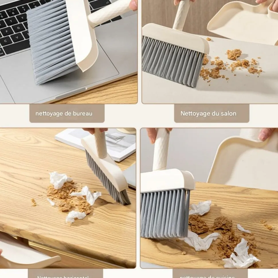 DTOPBUYAGE - Kit balai et pelle mini pour bureau dtopbuyage
