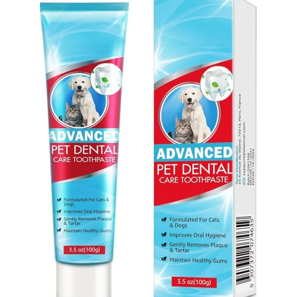 DTOPBUYAGE - Kit dentaire menthe pour chiens