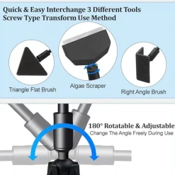 DTOPBUYAGE - Kit nettoyage aquarium 3 en 1