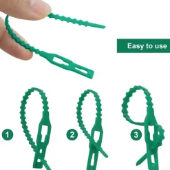 DTOPBUYAGE - Lot de 50 attaches réglables pour plantes 17cm*50 dtopbuyage