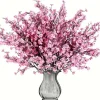DTOPBUYAGE - Lot de 10 fleurs artificielles de gypsophila rose dtopbuyage