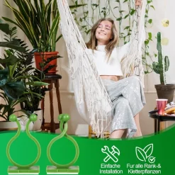 DTOPBUYAGE - Lot de 50 pinces à plantes pour support mural dtopbuyage