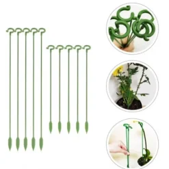 DTOPBUYAGE - Lot de 10 tuteurs pour plantes intérieures 17cm dtopbuyage