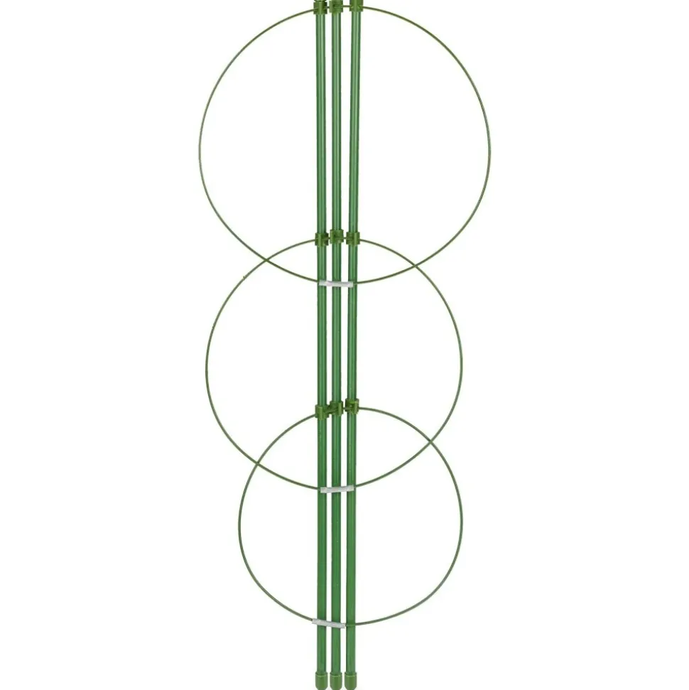 DTOPBUYAGE - Lot de 4 tuteurs pour tomates vert