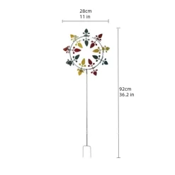 DTOPBUYAGE - Moulinets de décoration pour jardin bleu ciel dtopbuyage