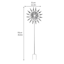 DTOPBUYAGE - Moulinets de décoration pour jardin or dtopbuyage