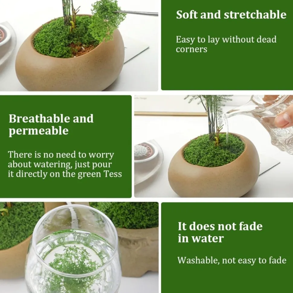 DTOPBUYAGE - Mousse artificielle de 50g*2 pour décoration de jardin dtopbuyage