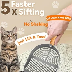 DTOPBUYAGE - Pelle litière chat inox dtopbuyage
