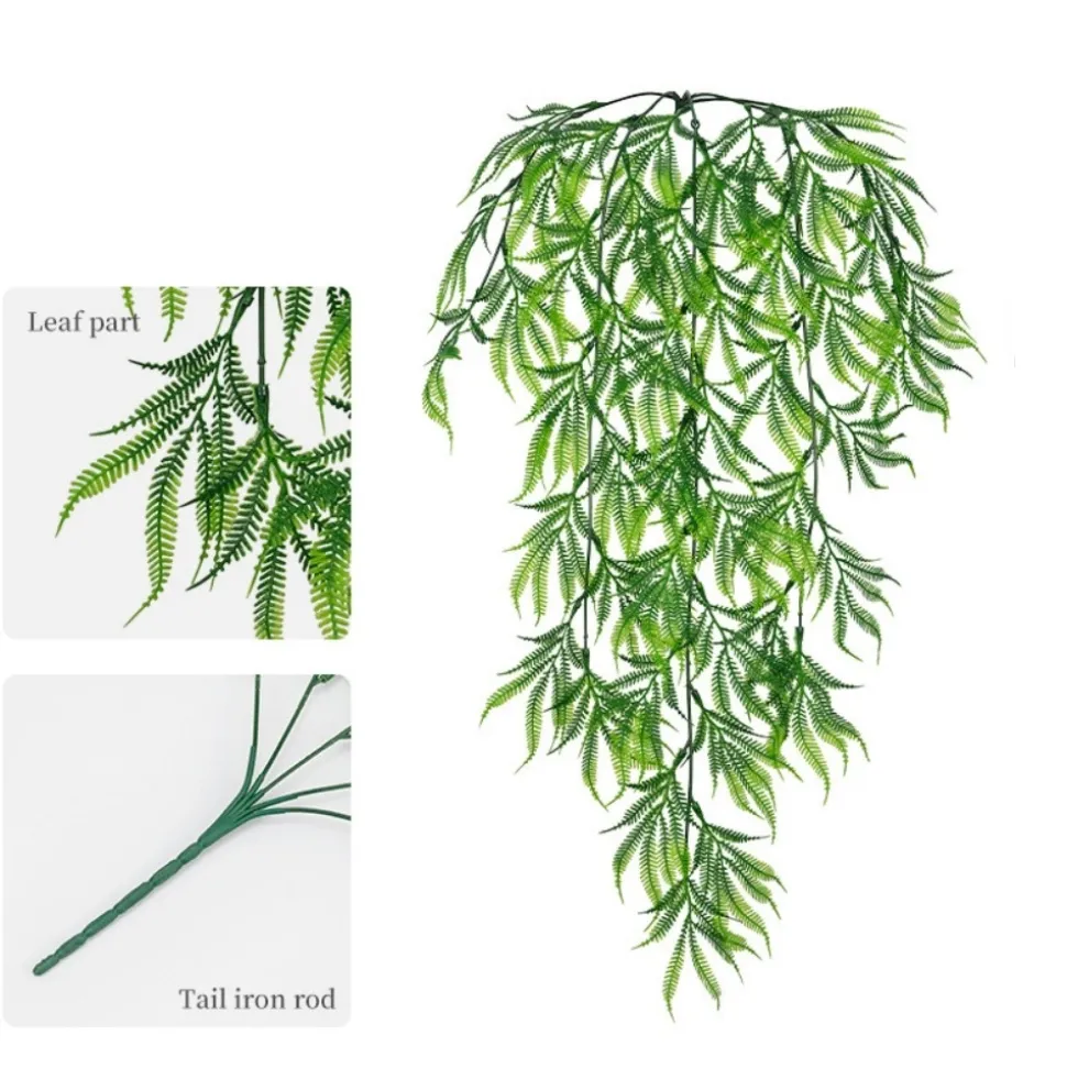 DTOPBUYAGE - Plantes artificielles - tiges de fougères et de feuilles persanes pour mur type b - dtopbuyage