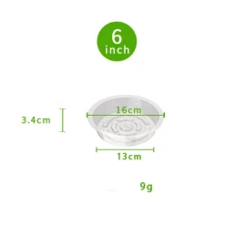 DTOPBUYAGE - Plateaux de soutènement pour pots de plantes transparents 15cm10pcs dtopbuyage