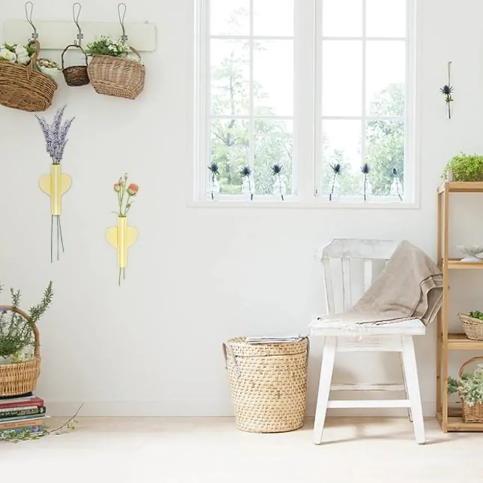 DTOPBUYAGE - Pots de fleurs en or mural x2