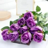 DTOPBUYAGE - Rose artificielle en velours pour décoration 2pcs dtopbuyage