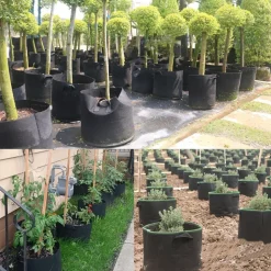 DTOPBUYAGE - Sacs de plantation noirs en non-tissé 7 gallons 5 pièces dtopbuyage