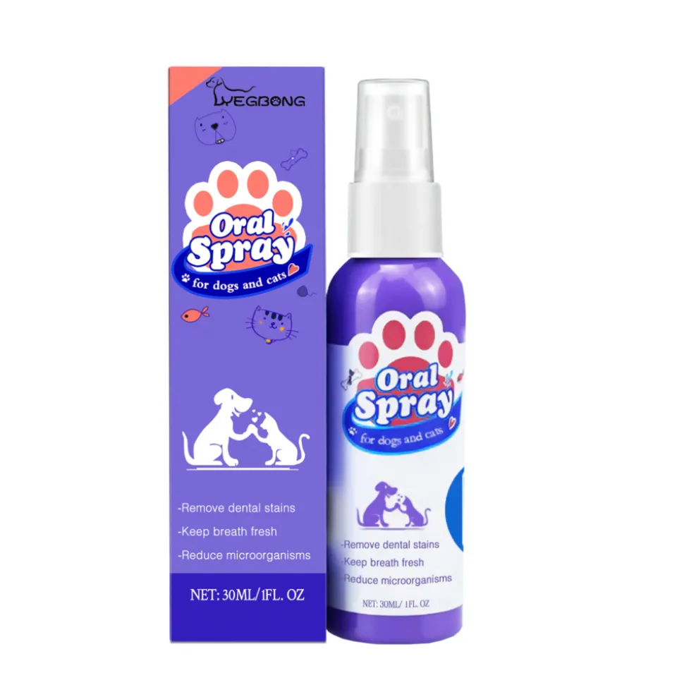 DTOPBUYAGE - Spray de nettoyage dentaire pour chats et chiens, 30 ml - dtopbuyage