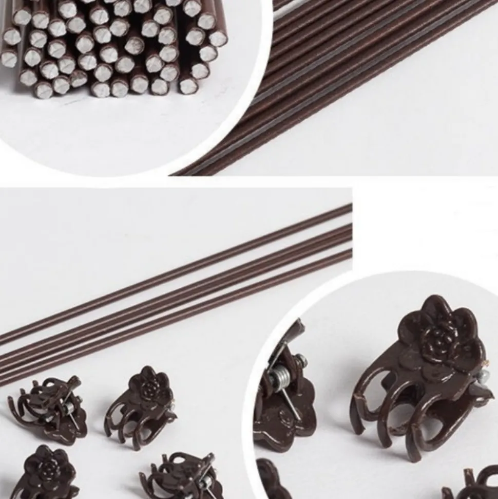 DTOPBUYAGE - Supports pour orchidées papillon support 40cm 10 pièces dtopbuyage