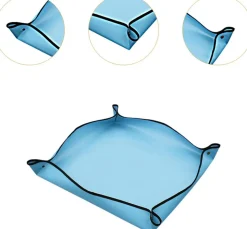 DTOPBUYAGE - Tapis de rempotage pour le jardinage bleu, 50cmx50cm dtopbuyage