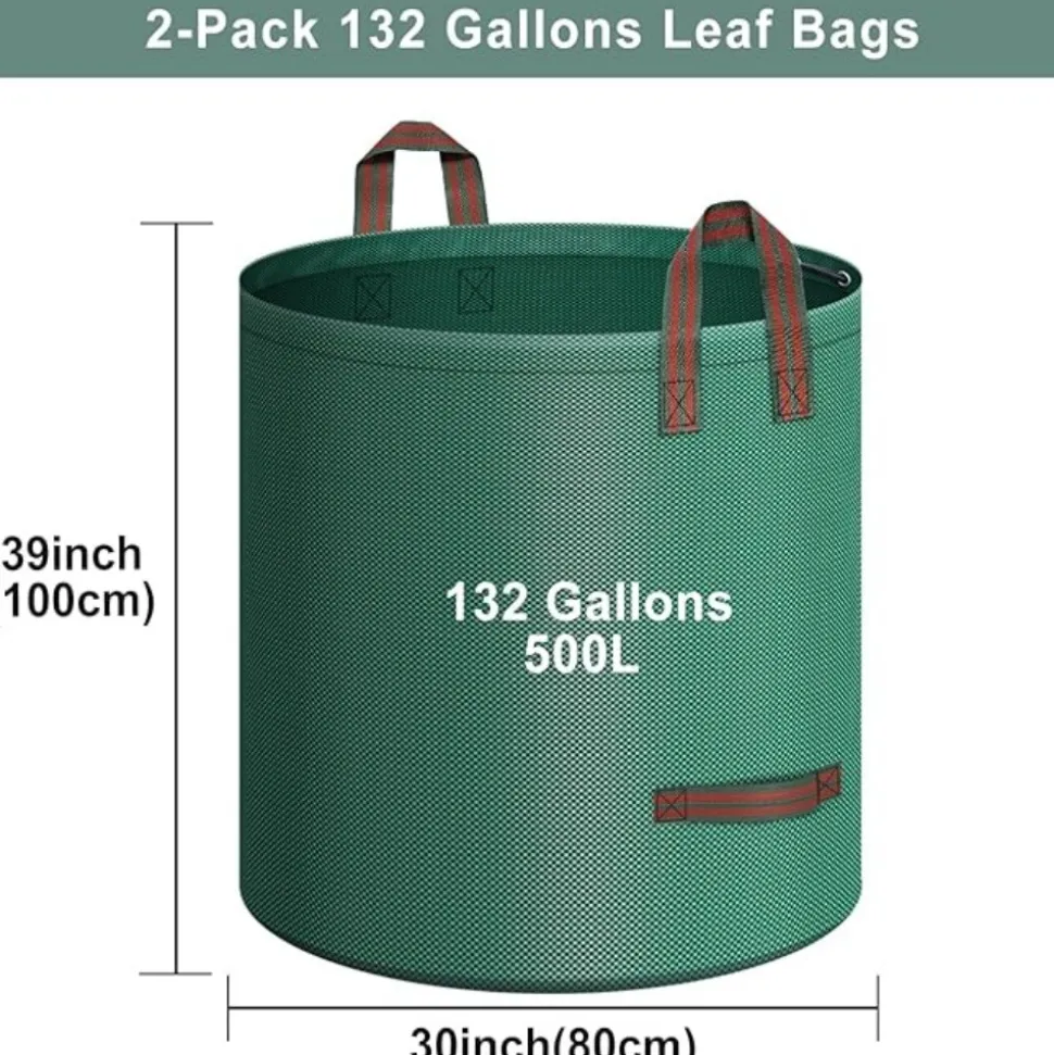 DTOPBUYAGE - 2x sac déchets verts 500l résistant
