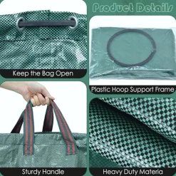DTOPBUYAGE - 2x sac déchets verts 500l résistant