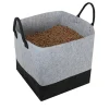 EDA - Sac à granulés feutrine 60l jura montania - 40 x 40 x 40 cm
