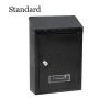 EDM - Boîte à lettres en acier modèle standard noire