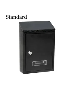 EDM - Boîte à lettres en acier modèle standard noire