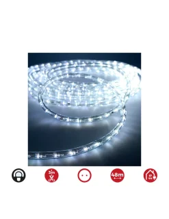 EDM - Tube flexiled led 2 voies multifonction 48m. 36 leds/m blanc froid ip44 ( usage int. Ext.) edm