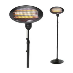EDM PRODUCT - Chauffage d'appoint quartz edm 07091 07091 noir 2000 w 49,6 x 15,6 x 24,2 cm