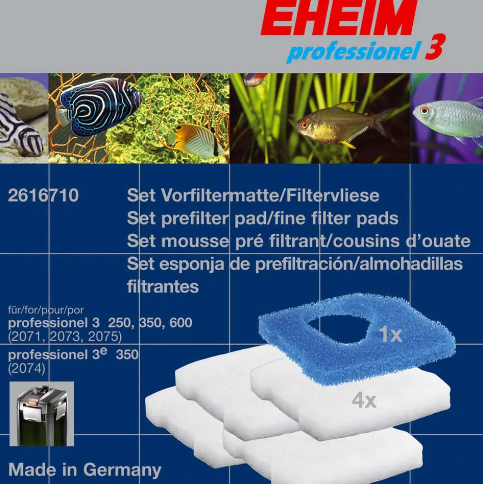 EHEIM - Lot mousse, ouates pour filtres Eheim pro3 2071/73/74/75 pour aquarium