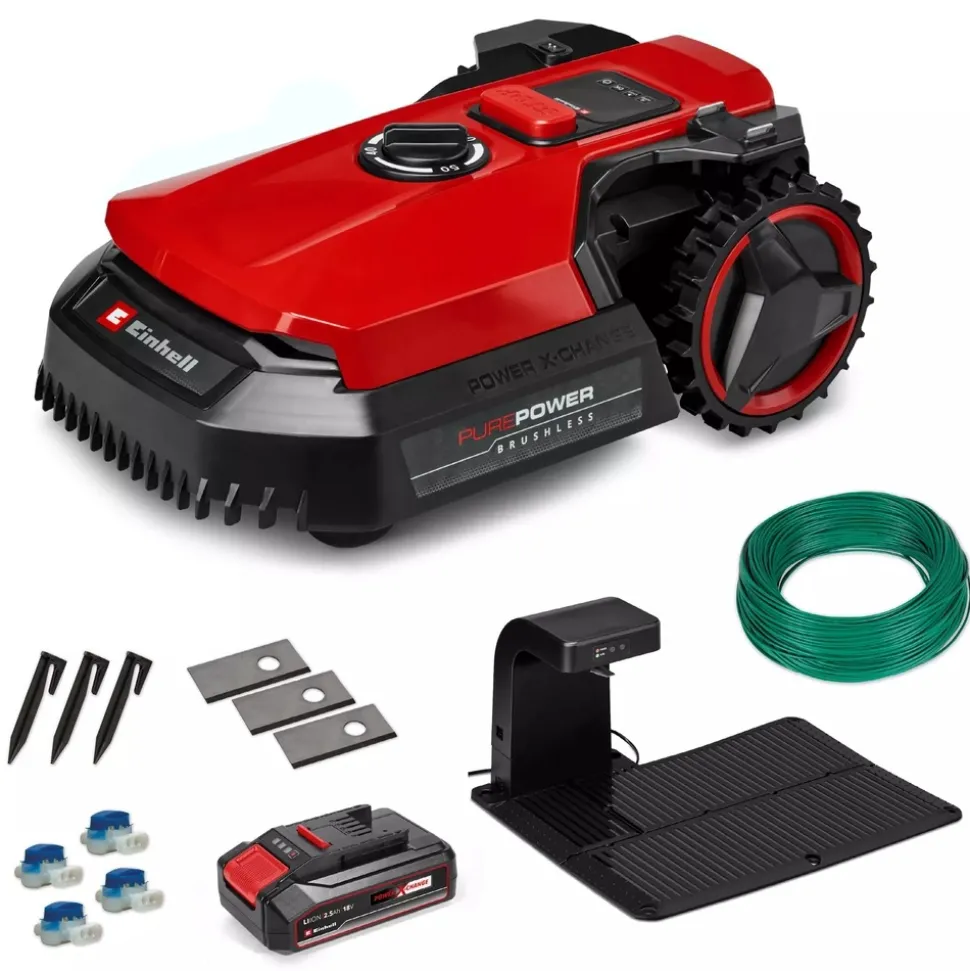 EINHELL - Robot tondeuse freelexo 500 - 18v - brushless - programmable via appli - capteurs sécurité