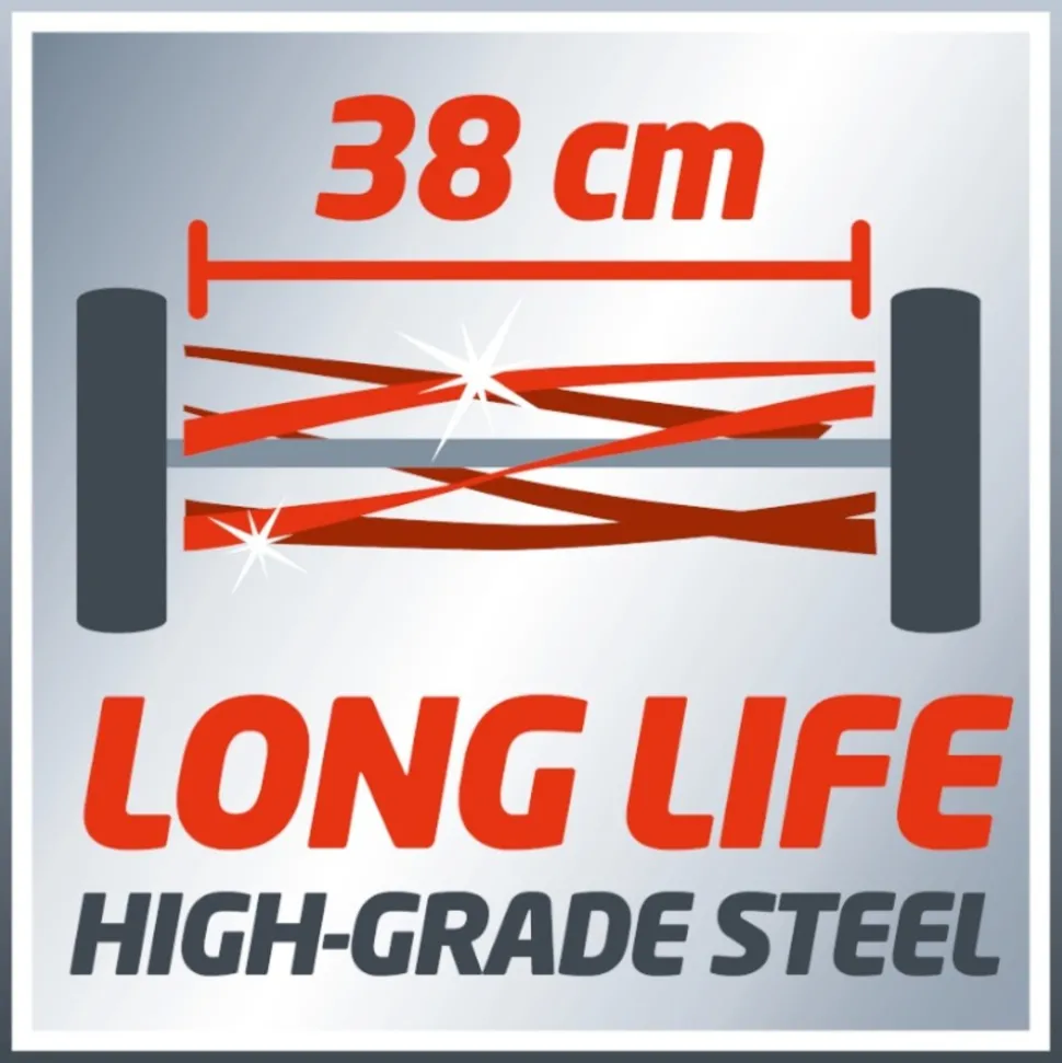 EINHELL - Tondeuse à gazon à main ge-hm 38 s-f