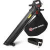 ELEM GARDEN TECHNIC - Aspirateur souffleur broyeur de feuilles 3000w - 270 km/h - 10:1 - sac 35l - ele