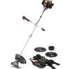 ELEM GARDEN TECHNIC - Débroussailleuse thermique 52cc - bobine + 3 lames - elem garden