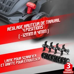 ELEM GARDEN TECHNIC - Scarificateur émousseur électrique 1500w - 32cm