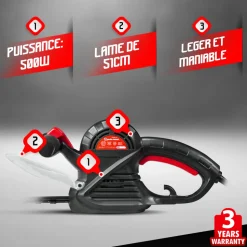 ELEM GARDEN TECHNIC - Taille haies électrique 500w - lame 51cm - elem garden