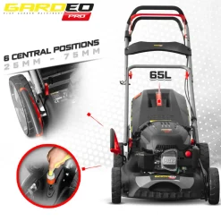 ELEM GARDEN TECHNIC - Tondeuse thermique autotractée 144.3cc - 46cm livrée avec 2 lames + mulching - g