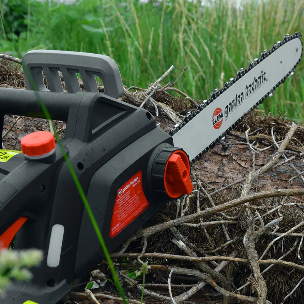 ELEM GARDEN TECHNIC - Tronçonneuse électrique 2000w - guide 40cm - 12,1 m/s - elem garden