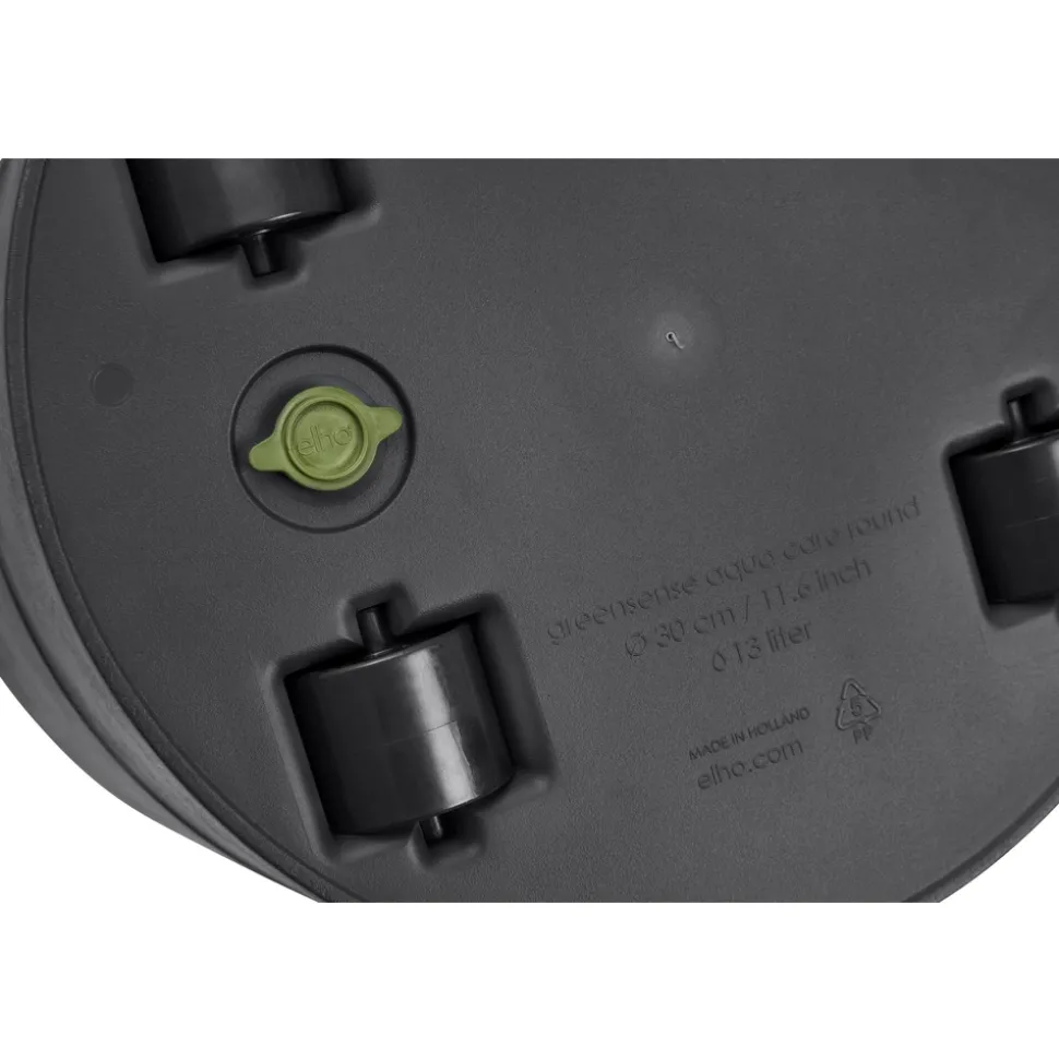 ELHO - Pot Greensense Aqua Care ciment rond, avec réservoir d'eau - D.43cm