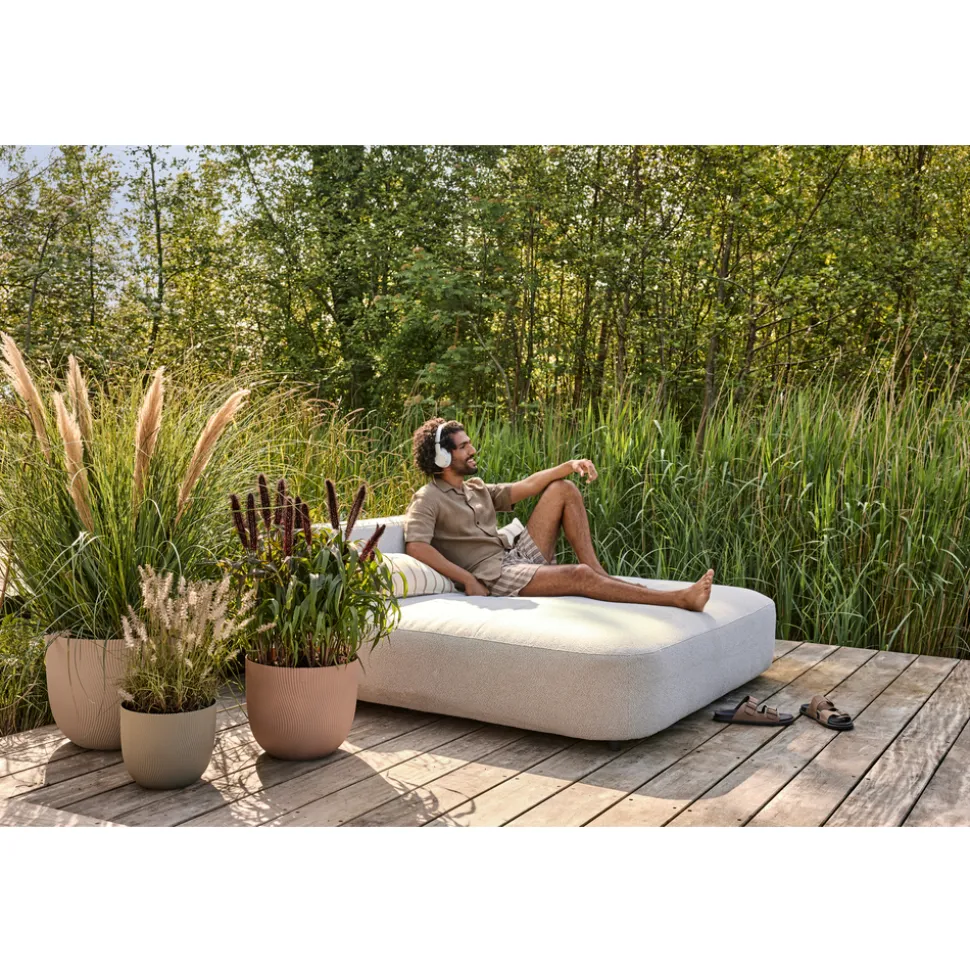 ELHO - Pot Sereh rond, coloris beige champignon - D.29,5xH.25,3cm