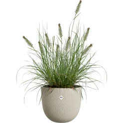 ELHO - Pot Sereh rond, coloris beige champignon - D.39xH.33,3cm