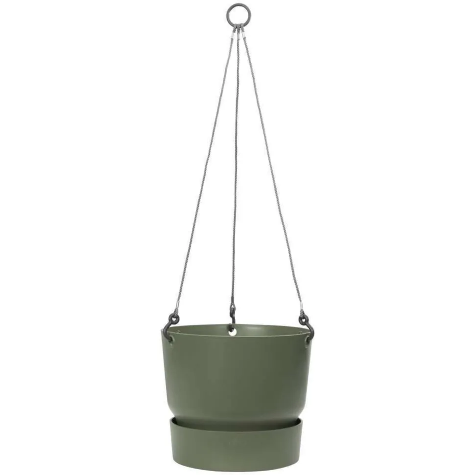 ELHO - Pot suspension Greenville rond en plastique vert - D.23,9 cm
