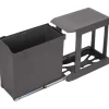 EMUCA - Poubelle fixation inférieure et extraction automatique 30 l