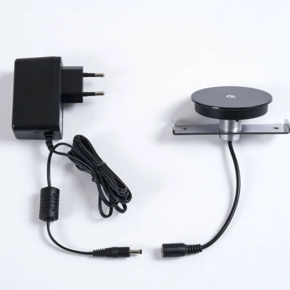 Erard meuble tv pour écran 40 à 75 + trappe + qi + chargeur 4 usb - 037601