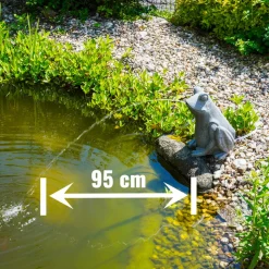 ESOTEC - Esotec gargouille avec pompe solaire frosch figure de bassin figure de jardin 101668