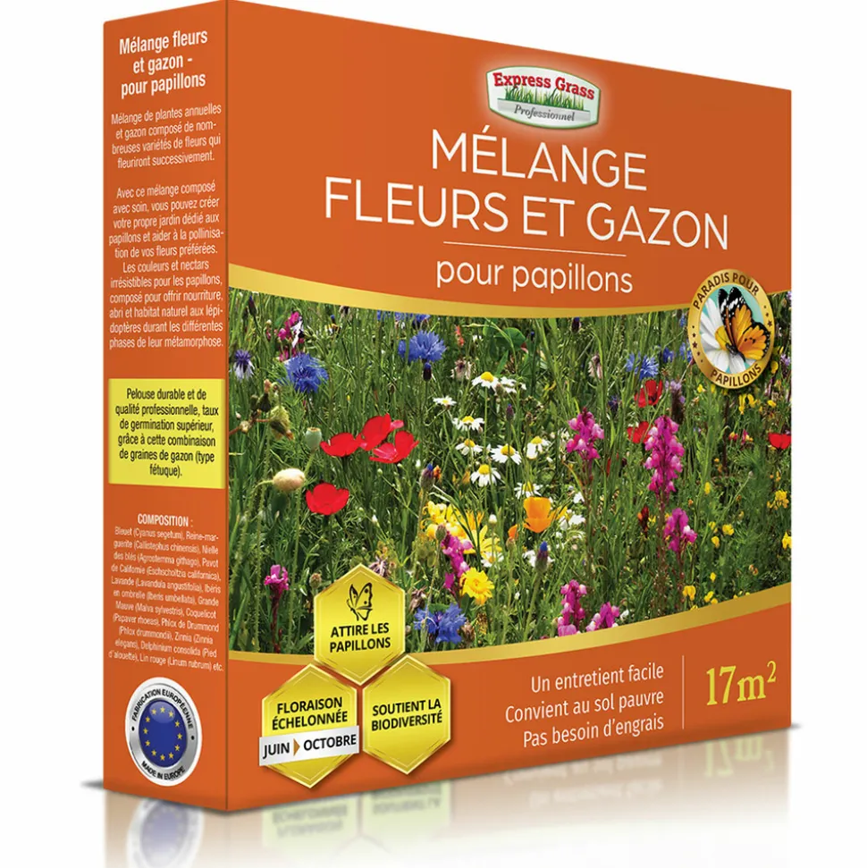 EUROPA GREEN - Mélange de fleurs - gazon japonais - (lot de 3 mélange de fleurs)