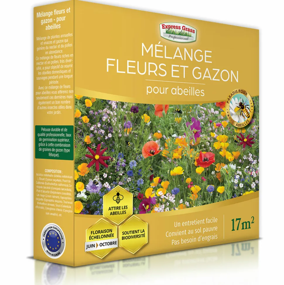 EUROPA GREEN - Mélange de fleurs - gazon japonais - (lot de 3 mélange de fleurs)
