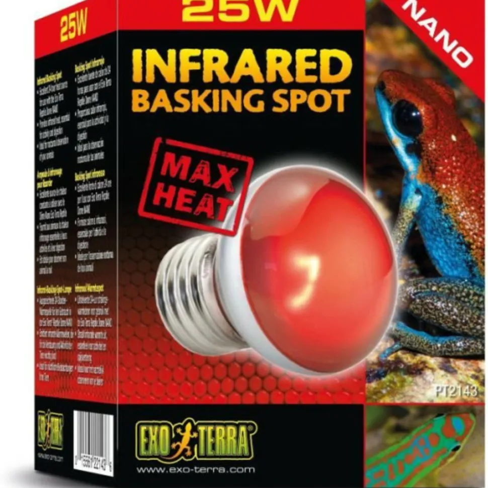 EXO TERRA - Lampe pour terrarium - exo terra - basking spot nano 25w - blanc - eclairage - reptile