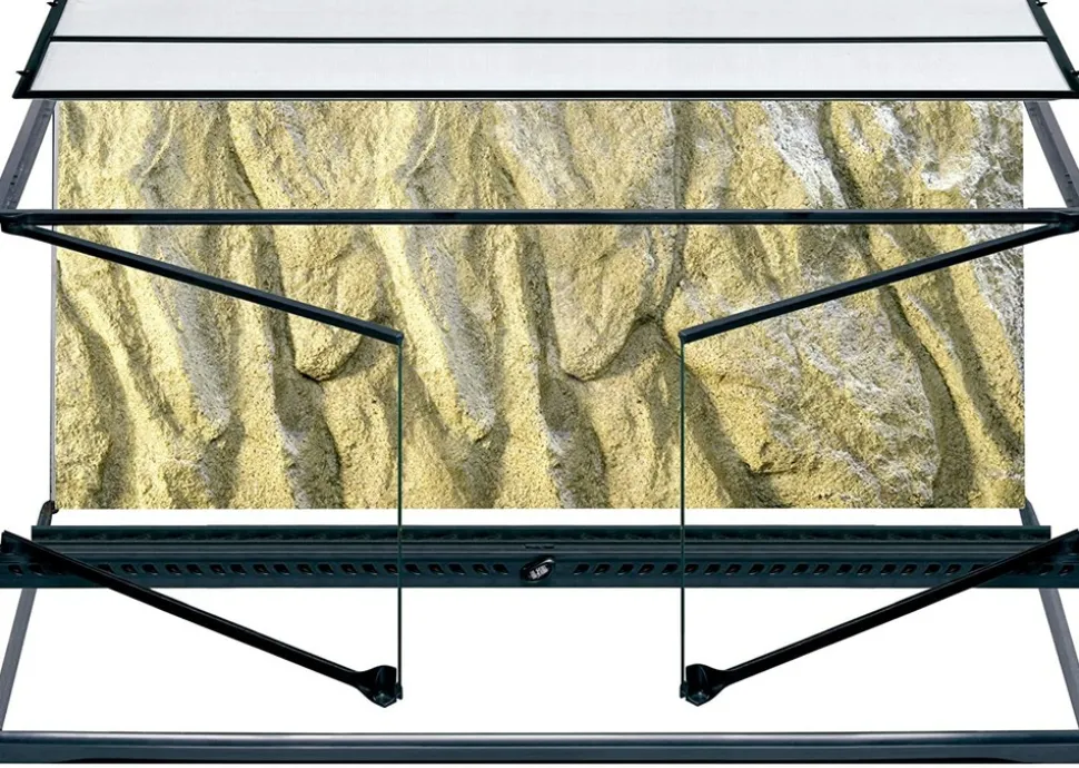 EXO TERRA - Terrarium en Verre pour Reptiles et Amphibiens/paludarium s/x-tall