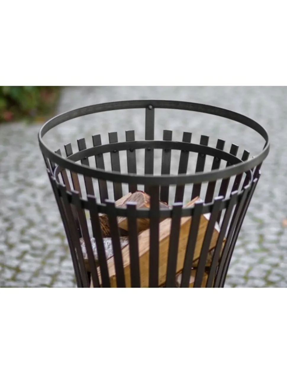 FARM COOK - Chauffe terrasse, braséro en acier noir flame ø 40 cm-sans-45 --