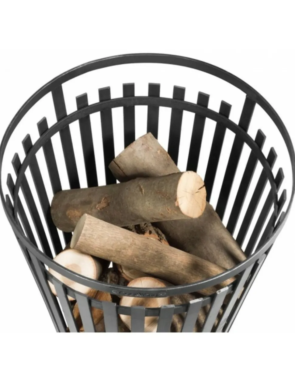 FARM COOK - Chauffe terrasse, braséro en acier noir flame ø 40 cm-sans-45 --